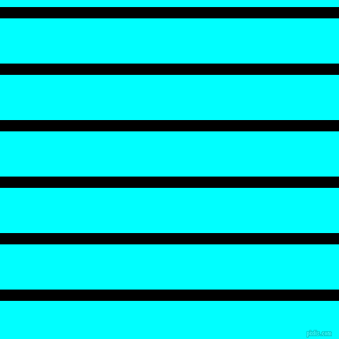 horizontal lines stripes, 16 pixel line width, 64 pixel line spacing, Black and Aqua horizontal lines and stripes seamless tileable
