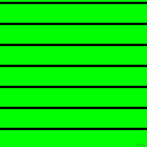 horizontal lines stripes, 8 pixel line width, 64 pixel line spacing, Black and Lime horizontal lines and stripes seamless tileable