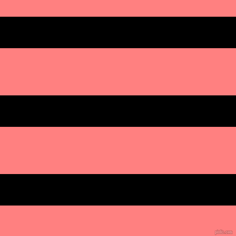 horizontal lines stripes, 64 pixel line width, 96 pixel line spacing, Black and Salmon horizontal lines and stripes seamless tileable