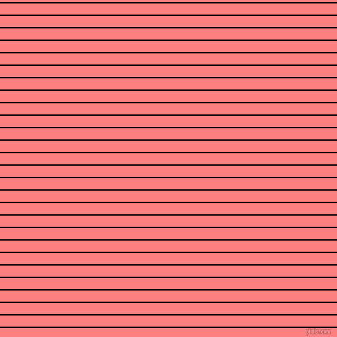 horizontal lines stripes, 2 pixel line width, 16 pixel line spacing, Black and Salmon horizontal lines and stripes seamless tileable