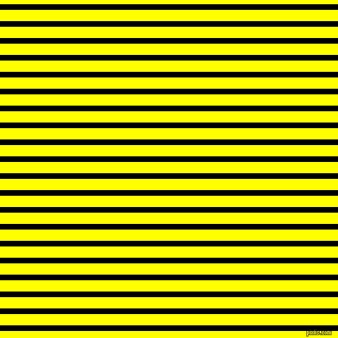 horizontal lines stripes, 8 pixel line width, 16 pixel line spacing, Black and Yellow horizontal lines and stripes seamless tileable