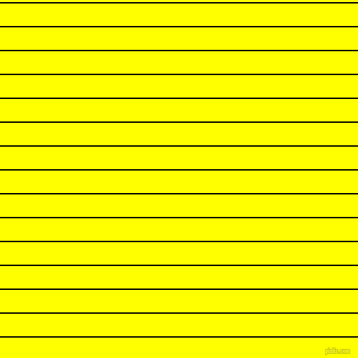 horizontal lines stripes, 2 pixel line width, 32 pixel line spacing, Black and Yellow horizontal lines and stripes seamless tileable