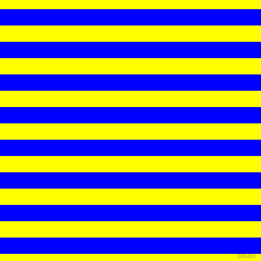 horizontal lines stripes, 32 pixel line width, 32 pixel line spacing, Blue and Yellow horizontal lines and stripes seamless tileable