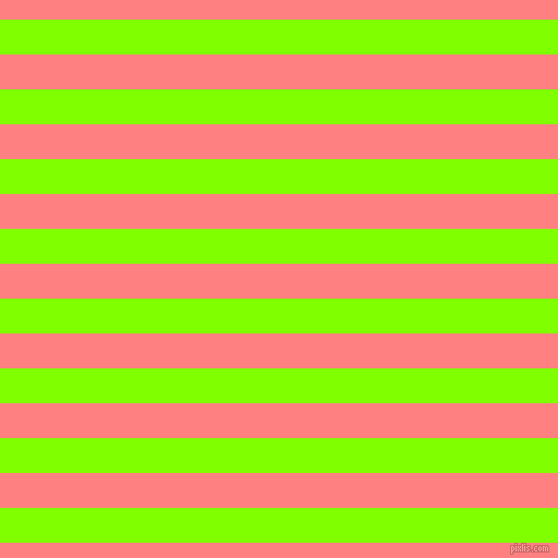 horizontal lines stripes, 32 pixel line width, 32 pixel line spacing, Chartreuse and Salmon horizontal lines and stripes seamless tileable