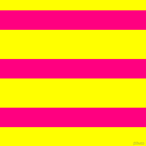 horizontal lines stripes, 64 pixel line width, 96 pixel line spacing, Deep Pink and Yellow horizontal lines and stripes seamless tileable