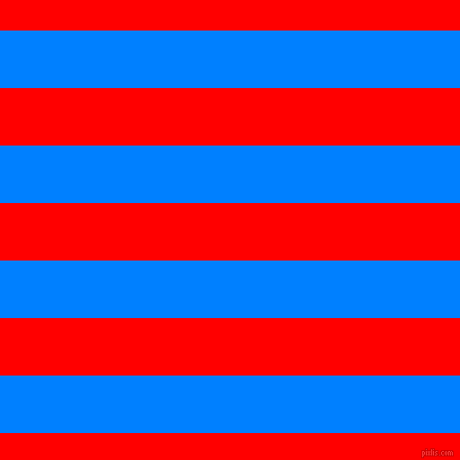 horizontal lines stripes, 64 pixel line width, 64 pixel line spacing, Dodger Blue and Red horizontal lines and stripes seamless tileable