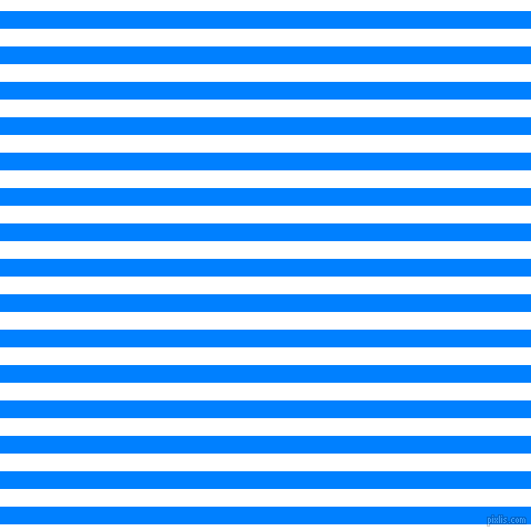 horizontal lines stripes, 16 pixel line width, 16 pixel line spacing, Dodger Blue and White horizontal lines and stripes seamless tileable