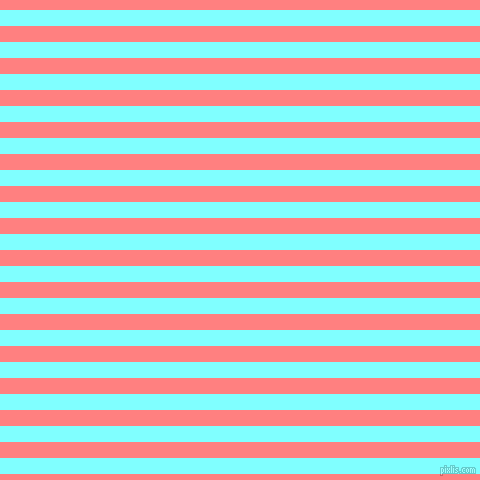 horizontal lines stripes, 16 pixel line width, 16 pixel line spacing, Electric Blue and Salmon horizontal lines and stripes seamless tileable