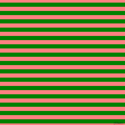 horizontal lines stripes, 16 pixel line width, 16 pixel line spacing, Green and Salmon horizontal lines and stripes seamless tileable