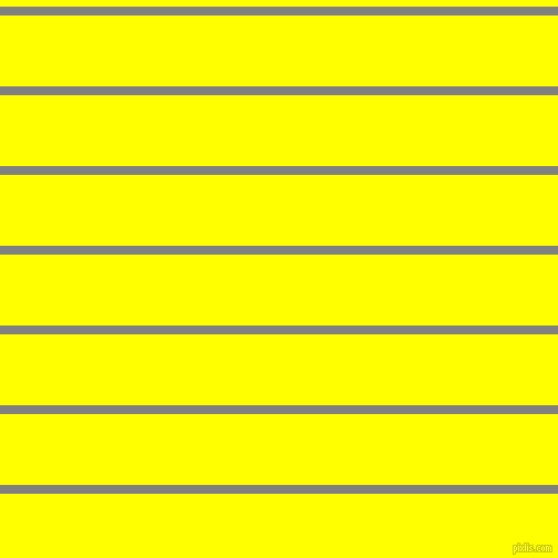 horizontal lines stripes, 8 pixel line width, 64 pixel line spacing, Grey and Yellow horizontal lines and stripes seamless tileable
