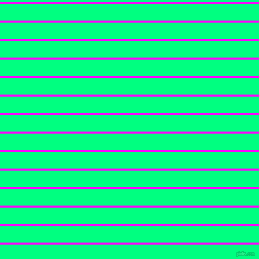 horizontal lines stripes, 4 pixel line width, 32 pixel line spacing, Magenta and Spring Green horizontal lines and stripes seamless tileable