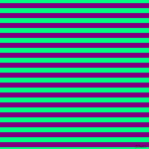 horizontal lines stripes, 16 pixel line width, 16 pixel line spacing, Purple and Spring Green horizontal lines and stripes seamless tileable