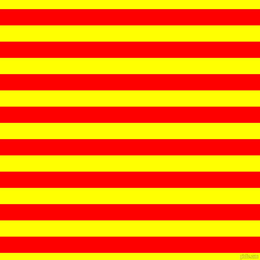 horizontal lines stripes, 32 pixel line width, 32 pixel line spacing, Red and Yellow horizontal lines and stripes seamless tileable