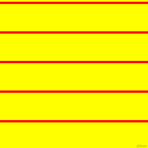 horizontal lines stripes, 8 pixel line width, 96 pixel line spacing, Red and Yellow horizontal lines and stripes seamless tileable