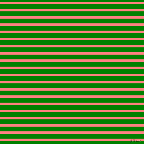 horizontal lines stripes, 8 pixel line width, 16 pixel line spacing, Salmon and Green horizontal lines and stripes seamless tileable