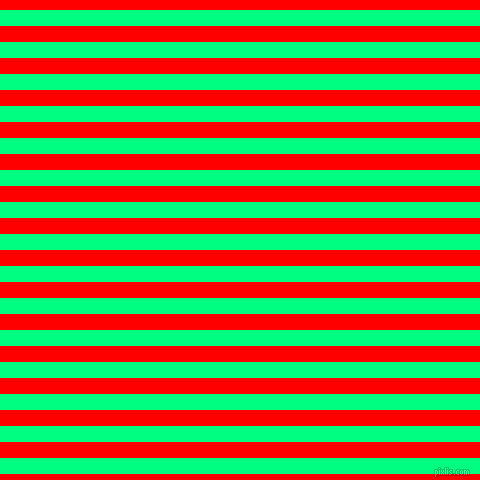 horizontal lines stripes, 16 pixel line width, 16 pixel line spacing, Spring Green and Red horizontal lines and stripes seamless tileable