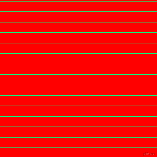 horizontal lines stripes, 2 pixel line width, 32 pixel line spacing, Spring Green and Red horizontal lines and stripes seamless tileable