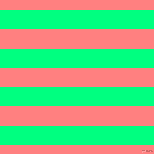 horizontal lines stripes, 64 pixel line width, 64 pixel line spacing, Spring Green and Salmon horizontal lines and stripes seamless tileable