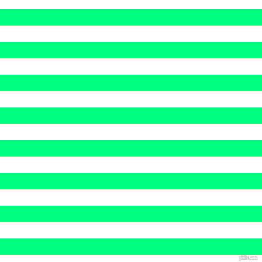 horizontal lines stripes, 32 pixel line width, 32 pixel line spacing, Spring Green and White horizontal lines and stripes seamless tileable