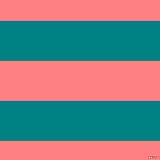horizontal lines stripes, 128 pixel line width, 128 pixel line spacing, Teal and Salmon horizontal lines and stripes seamless tileable