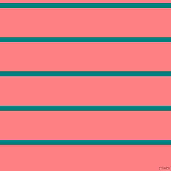horizontal lines stripes, 16 pixel line width, 96 pixel line spacing, Teal and Salmon horizontal lines and stripes seamless tileable