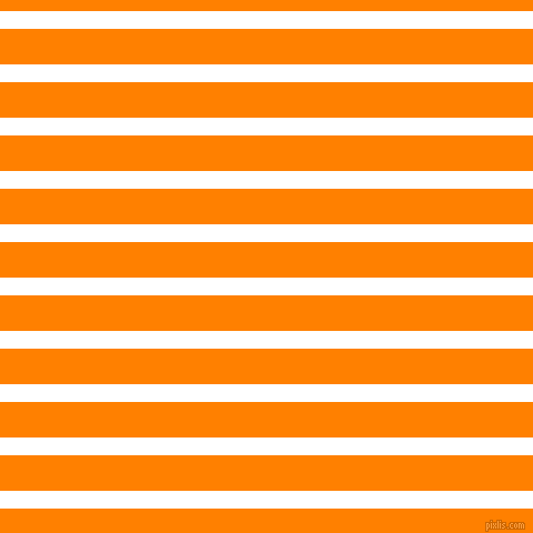 horizontal lines stripes, 16 pixel line width, 32 pixel line spacing, White and Dark Orange horizontal lines and stripes seamless tileable