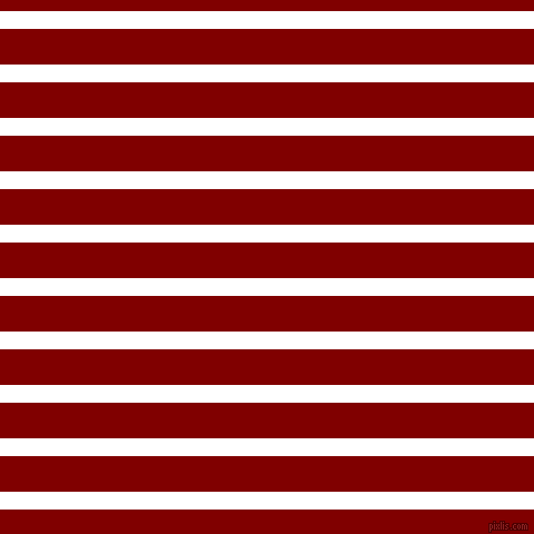 horizontal lines stripes, 16 pixel line width, 32 pixel line spacing, White and Maroon horizontal lines and stripes seamless tileable