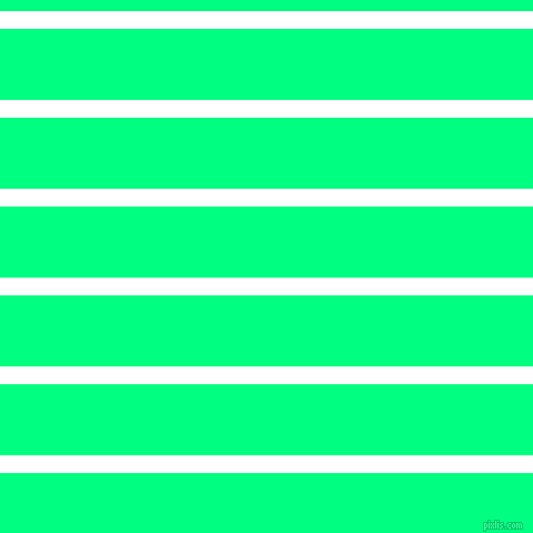 horizontal lines stripes, 16 pixel line width, 64 pixel line spacing, White and Spring Green horizontal lines and stripes seamless tileable