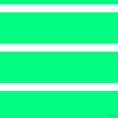 horizontal lines stripes, 32 pixel line width, 128 pixel line spacing, White and Spring Green horizontal lines and stripes seamless tileable