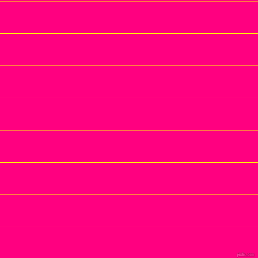 horizontal lines stripes, 1 pixel line width, 64 pixel line spacing, Yellow and Deep Pink horizontal lines and stripes seamless tileable