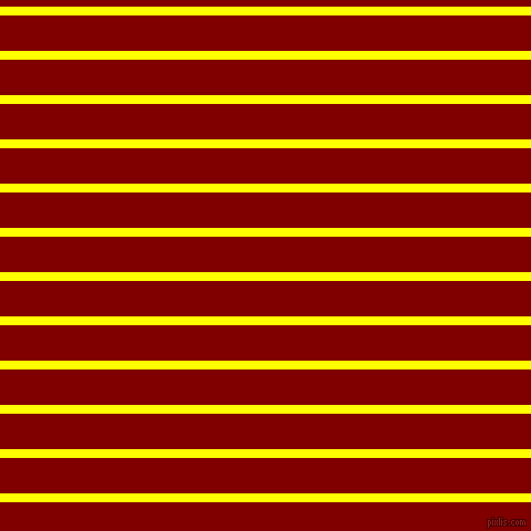 horizontal lines stripes, 8 pixel line width, 32 pixel line spacing, Yellow and Maroon horizontal lines and stripes seamless tileable