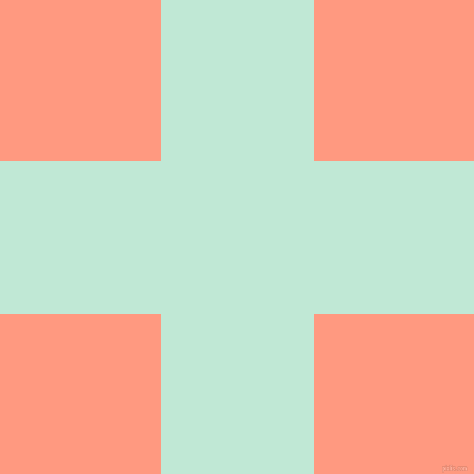 checkered chequered horizontal vertical lines, 215 pixel line width, 451 pixel square size, Aero Blue and Vivid Tangerine plaid checkered seamless tileable