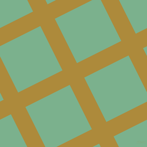 27/117 degree angle diagonal checkered chequered lines, 67 pixel lines width, 205 pixel square size, Alpine and Bay Leaf plaid checkered seamless tileable