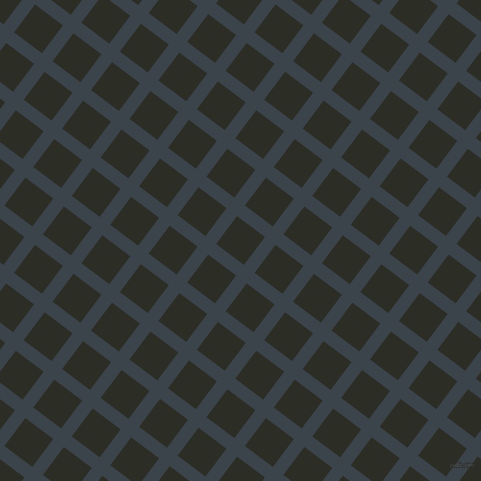 53/143 degree angle diagonal checkered chequered lines, 19 pixel line width, 50 pixel square size, Arsenic and Green Waterloo plaid checkered seamless tileable