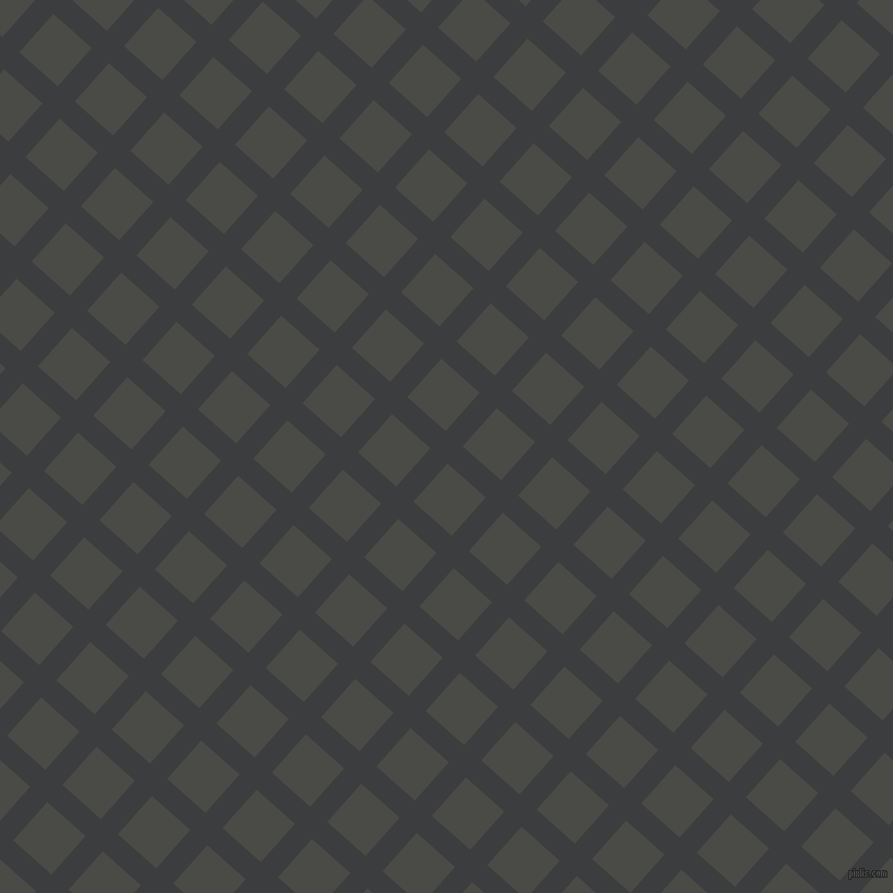 48/138 degree angle diagonal checkered chequered lines, 21 pixel line width, 47 pixel square size, Baltic Sea and Gravel plaid checkered seamless tileable