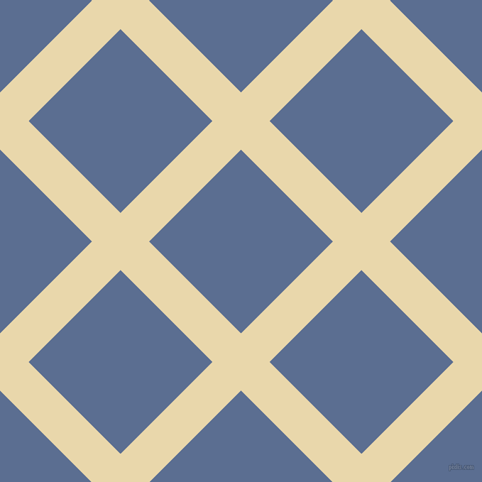 45/135 degree angle diagonal checkered chequered lines, 57 pixel lines width, 183 pixel square size, Beeswax and Waikawa Grey plaid checkered seamless tileable