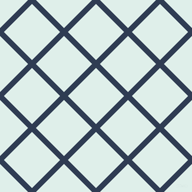 45/135 degree angle diagonal checkered chequered lines, 18 pixel lines width, 130 pixel square size, Biscay and Clear Day plaid checkered seamless tileable