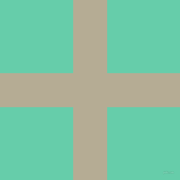 checkered chequered horizontal vertical lines, 113 pixel lines width, 485 pixel square size, Bison Hide and Medium Aquamarine plaid checkered seamless tileable