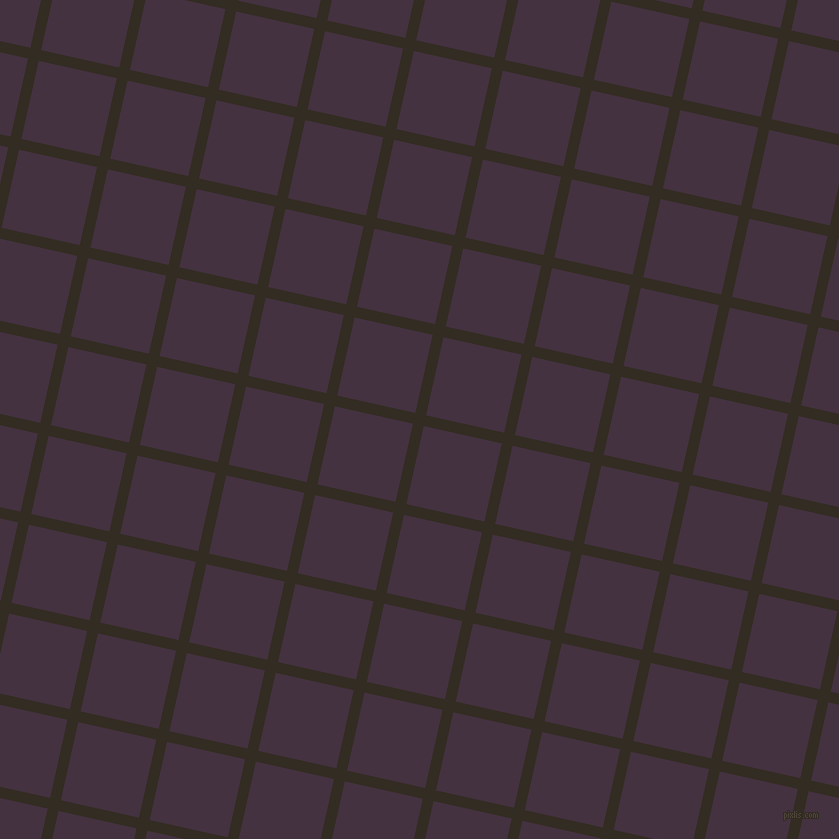 77/167 degree angle diagonal checkered chequered lines, 11 pixel line width, 80 pixel square size, Black Magic and Voodoo plaid checkered seamless tileable