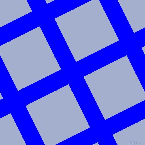 27/117 degree angle diagonal checkered chequered lines, 58 pixel lines width, 167 pixel square size, Blue and Echo Blue plaid checkered seamless tileable