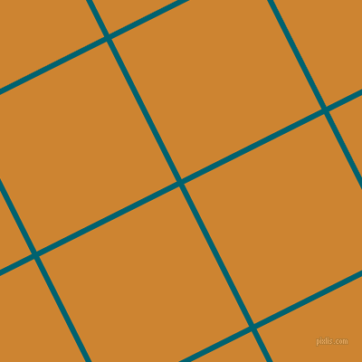 27/117 degree angle diagonal checkered chequered lines, 6 pixel lines width, 173 pixel square size, Blue Lagoon and Dixie plaid checkered seamless tileable