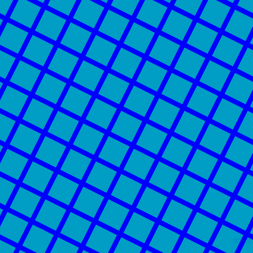 63/153 degree angle diagonal checkered chequered lines, 10 pixel line width, 48 pixel square size, Blue and Pacific Blue plaid checkered seamless tileable