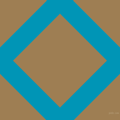 45/135 degree angle diagonal checkered chequered lines, 64 pixel lines width, 229 pixel square size, Bondi Blue and Muesli plaid checkered seamless tileable