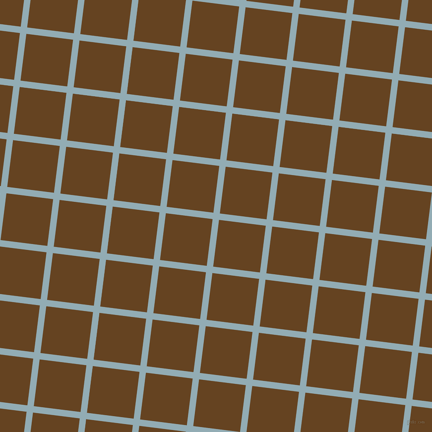 83/173 degree angle diagonal checkered chequered lines, 13 pixel lines width, 95 pixel square size, Botticelli and Dark Brown plaid checkered seamless tileable