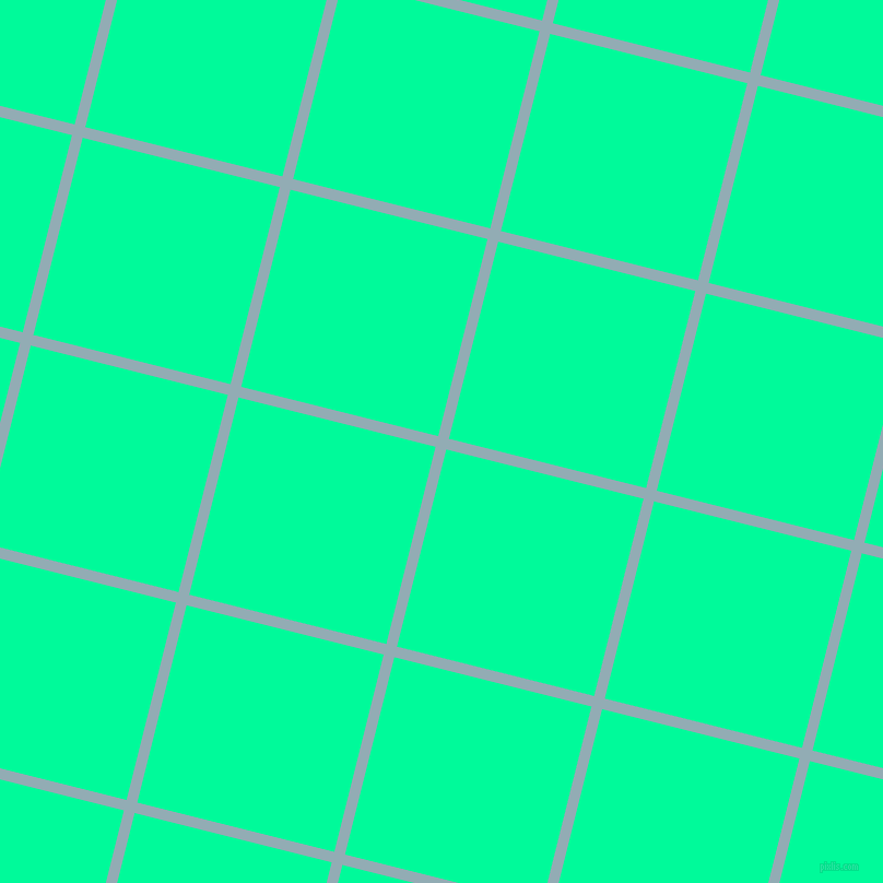 76/166 degree angle diagonal checkered chequered lines, 10 pixel line width, 186 pixel square size, Botticelli and Medium Spring Green plaid checkered seamless tileable