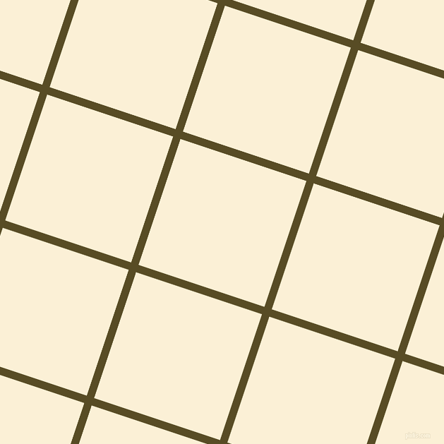 72/162 degree angle diagonal checkered chequered lines, 11 pixel line width, 188 pixel square size, Bronze Olive and Half Dutch White plaid checkered seamless tileable