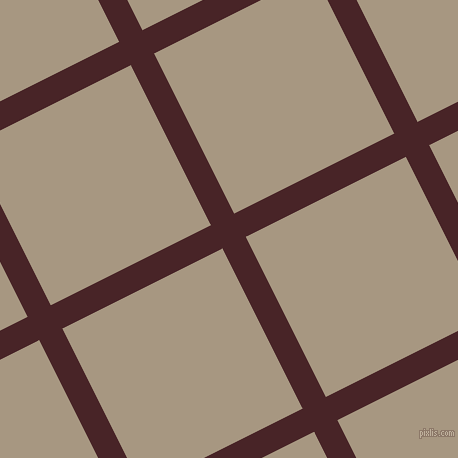 27/117 degree angle diagonal checkered chequered lines, 26 pixel line width, 179 pixel square size, Bulgarian Rose and Bronco plaid checkered seamless tileable