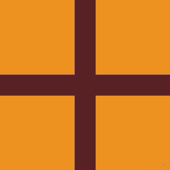 checkered chequered horizontal vertical lines, 69 pixel line width, 491 pixel square size, Burnt Crimson and Carrot Orange plaid checkered seamless tileable