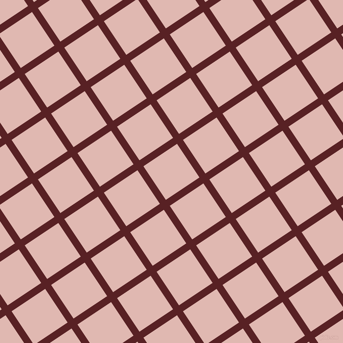 34/124 degree angle diagonal checkered chequered lines, 14 pixel line width, 79 pixel square size, Burnt Crimson and Cavern Pink plaid checkered seamless tileable