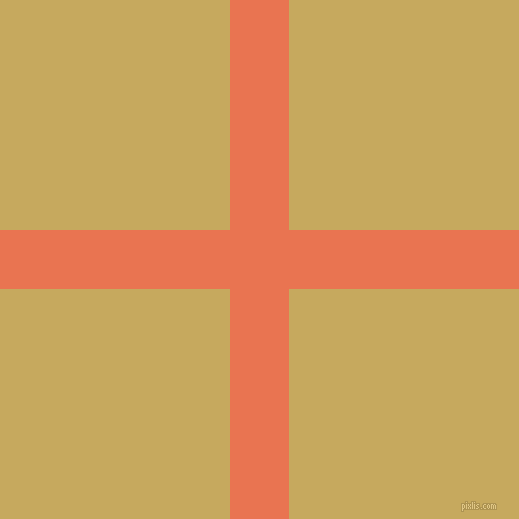 checkered chequered horizontal vertical lines, 59 pixel line width, 460 pixel square size, Burnt Sienna and Laser plaid checkered seamless tileable